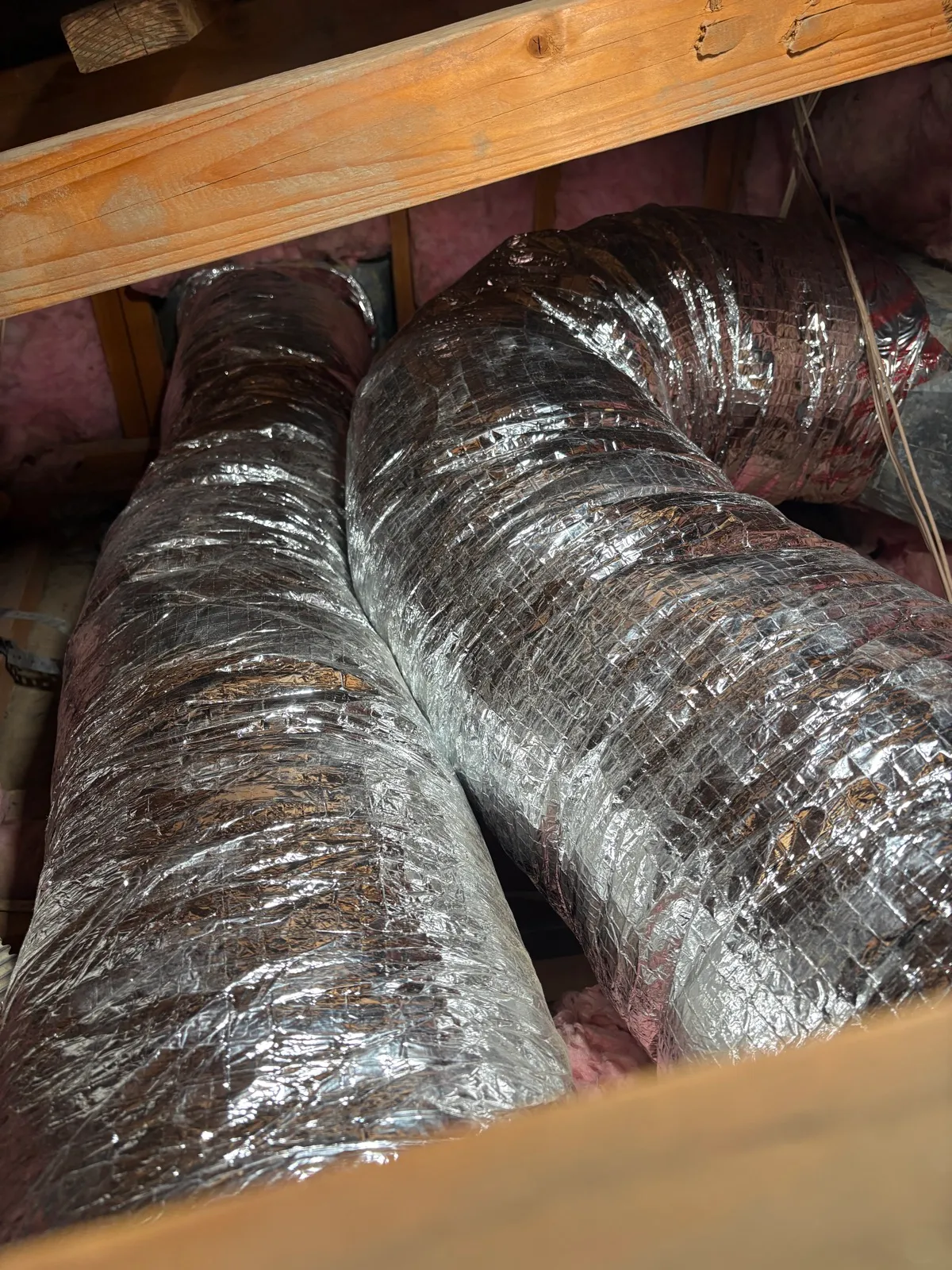 New, sealed ductwork installed by Abundant Air in La Quinta, CA
